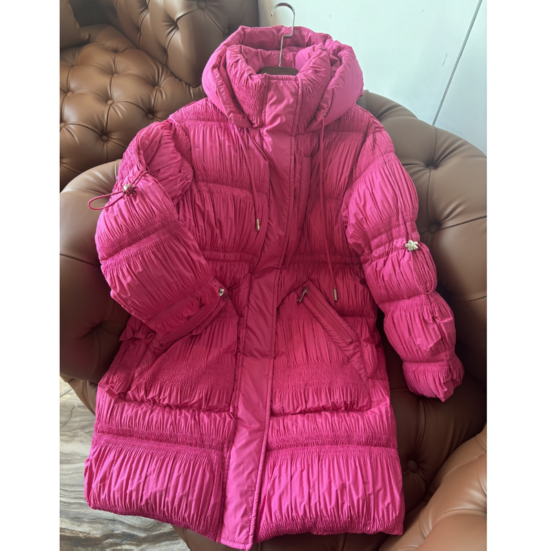 【Chen Damei】Original Design, Same Style as in Shopping Malls, Mid-Length down Jacket 8518