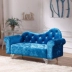 Châu Âu sofa vải phòng ngủ cửa hàng sofa ba nhỏ sofa căn hộ độc thân đi lang thang lười biếng ghế dài - Ghế sô pha Ghế sô pha