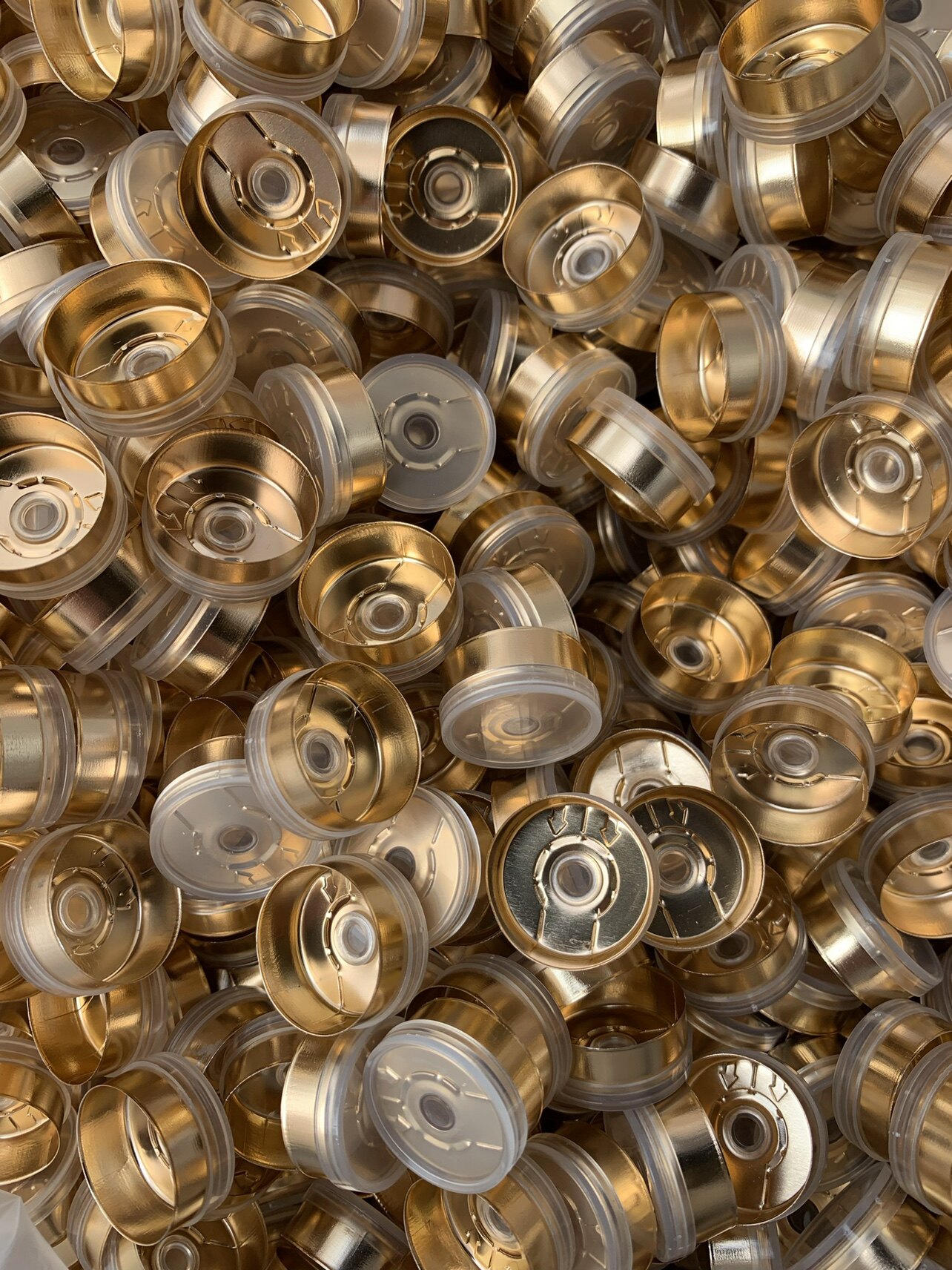 20mm plated aluminum plating cap with aluminum plastic cap for aluminum plated aluminum plated cap for Xilin bottle