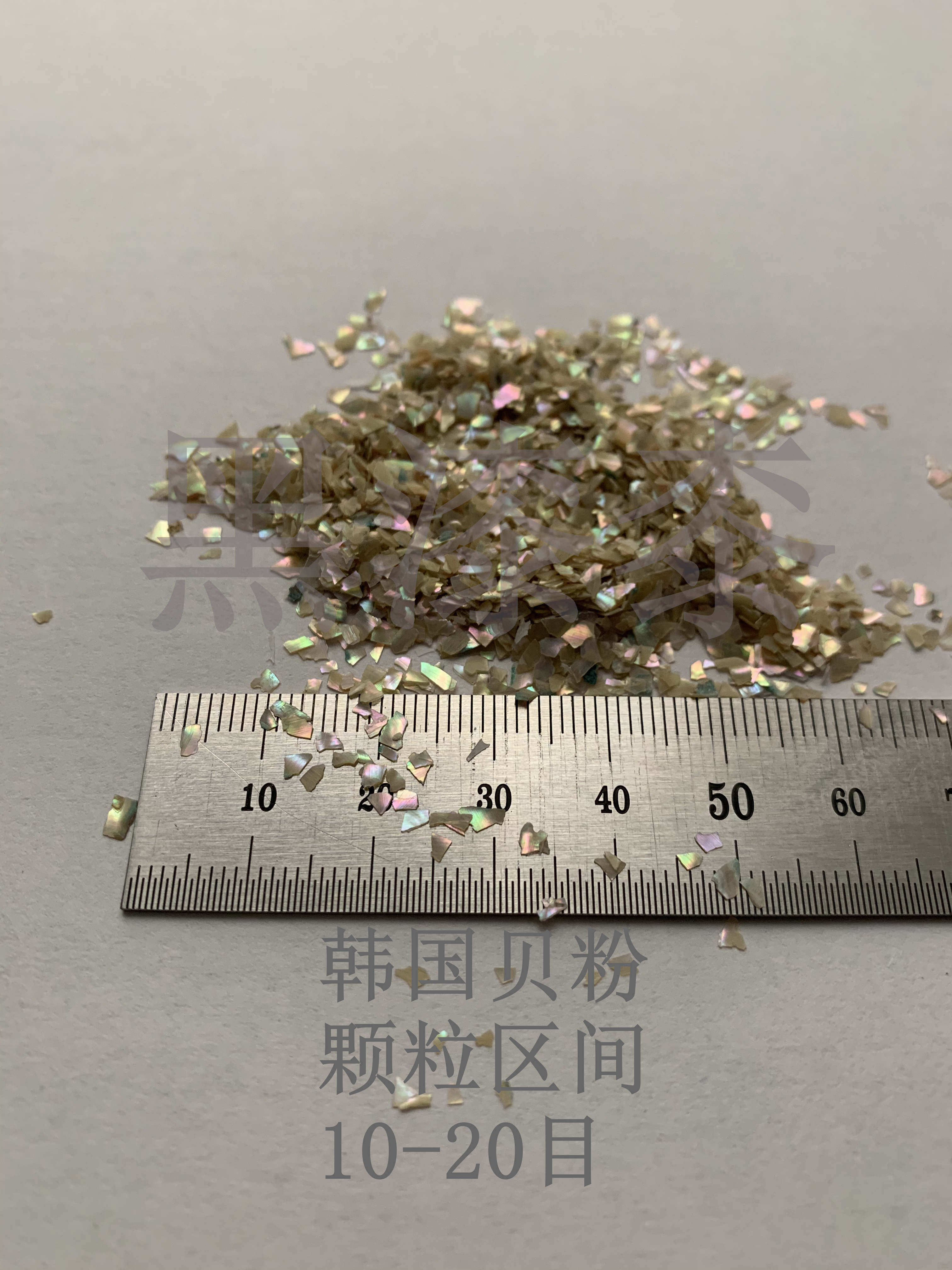 Natural Snail Platinum Powder Shell Powder Paint Lacquered Lacquered Decorative DIY inlaid material Black Lacquer Finish