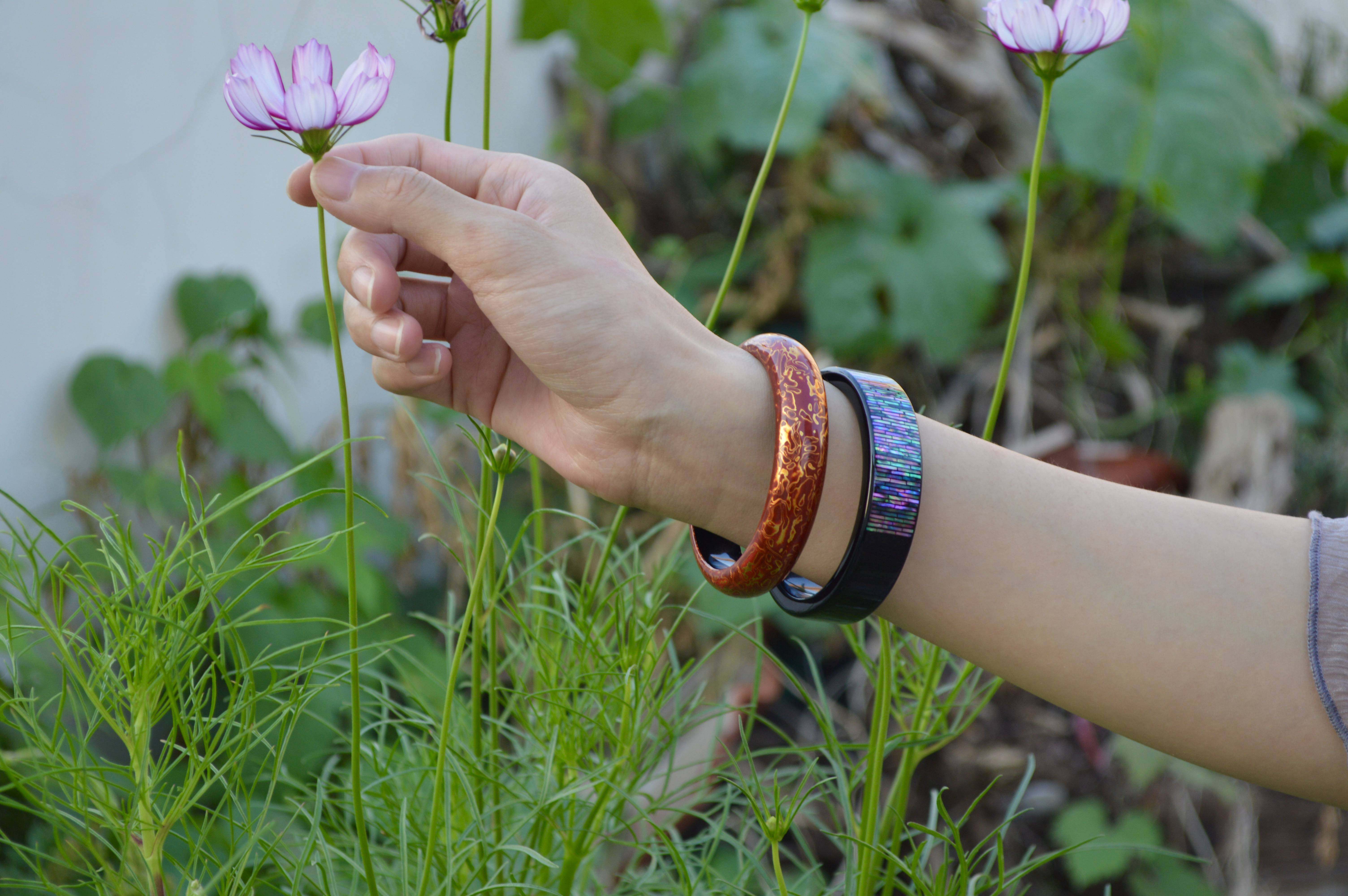 Original Black Lacquer Lacquer Bracelet Luodian Lacquerware Rhino Leather Lacquer Bracelet Handmade Jewelry