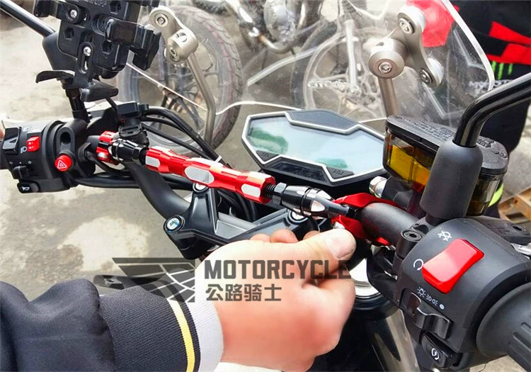 Xe máy sửa đổi vòi tay cân bằng thanh tay cầm thanh đòn bẩy gia cố thanh tay cầm tăng cường thanh ngang ngực điều chỉnh - Smart Scooter