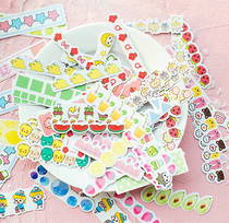 200 pieces of starting account sticker bag sweet fragment hand account girl heart decoration DIY paste sticker sharing