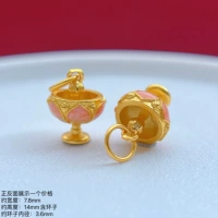 LA3476 Серебро 925 пробы с обожженным сапфиром в форме лотоса, подвесная лампа одинарная