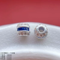 Браслет с одной бусиной, серебро 925 пробы, микроинкрустация