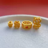 S925, золотые бусины, прокладка, аксессуар из грецкого ореха, хлеб, DIY