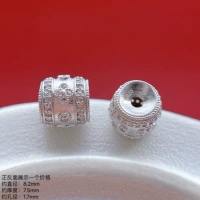 LA1927 серебряные бусины-ведра со стразами 925 пробы, одиночные