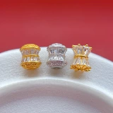 Аксессуар, браслет из кварца в форме цветка, кварц, серебро 925 пробы, DIY