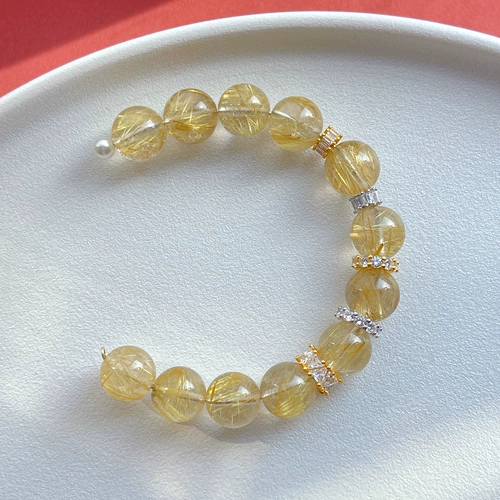 Аксессуар, браслет из кварца, кварц, цирконий, бусины, прокладка, серебро 925 пробы, микроинкрустация, «сделай сам»