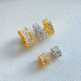 Аксессуар, браслет из кварца, кварц, бусины, прокладка, серебро 925 пробы, микроинкрустация, DIY