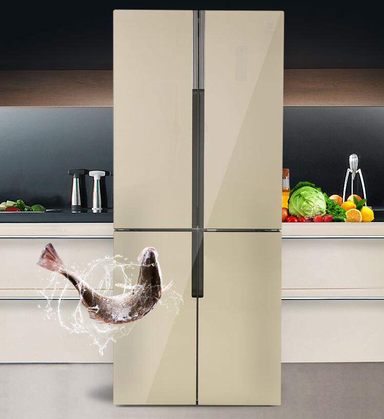 Tủ lạnh Zanussi Electrolux ZSE4082YGA408 l Tủ lạnh bốn cửa loại 4 cánh làm mát bằng không khí chuyển đổi tần số - Tủ lạnh giá tủ lạnh sharp