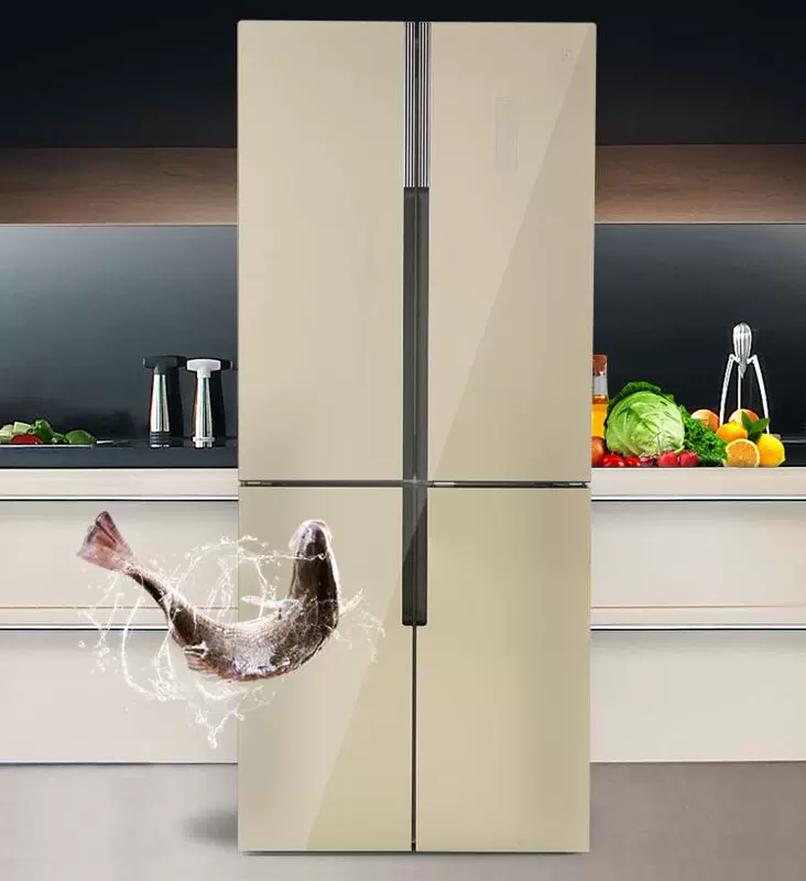 Tủ lạnh Zanussi Electrolux ZSE4082YGA408 l Tủ lạnh bốn cửa loại 4 cánh làm mát bằng không khí chuyển đổi tần số - Tủ lạnh