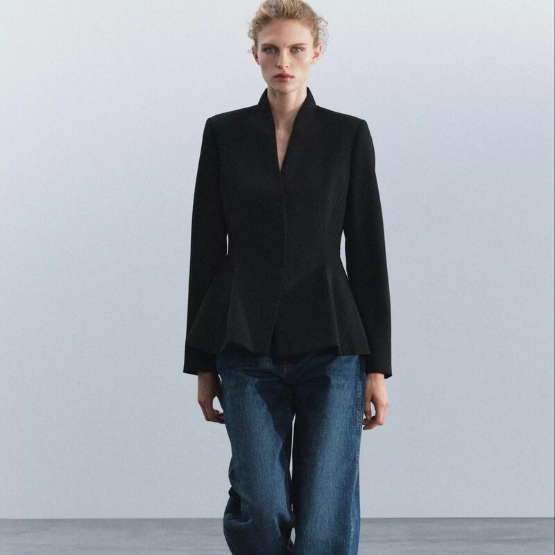 Zara Domestic Purchasing Agent September~Zw Series Wool Short Skirt Jacket 3736/241 3736241 Zara Domestic Purchasing Agent September~Zw Series Wool Short Skirt Jacket 3736/241 3736241