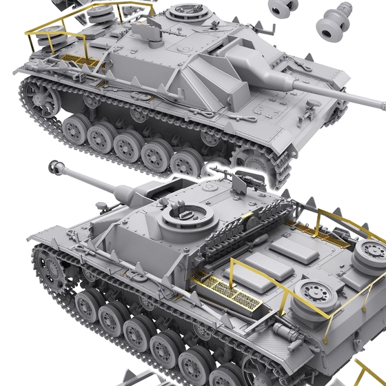 Special Offer Border/Borderline Bt-020 1/35 German Panzerkampfkanone g Late Version Tank with Full Internal Structure