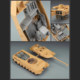 Small Transparent Model 1/35 Fully Detailed Leopard 2A6 Modern German Main Battle Tank Rm5066