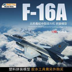 In Stock Kinetic 1/48 F-16A Mlu Nato Viper Fighter Jet Model K48100