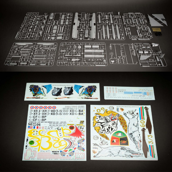 Spot Special Offer Kitty Eagle Plastic Assembly 1/32 French Phantom 2000D/N Fighter Kh32022