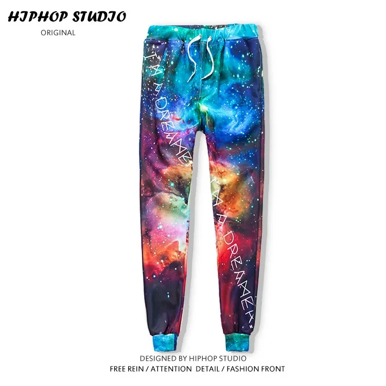 Cosplay Cool Men's Sports Casual Pants Sweatpants Starry Sky Universe Interstellar Jogging Pants