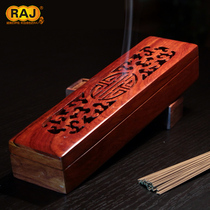 RAJ Indian rosewood line incense box Home hollow shell line incense burner Lying incense burner Incense box incense burner