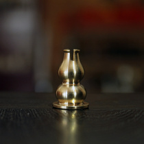 Brahma Indian pure copper gourd incense insert incense holder Incense holder Portable exquisite small line incense plate incense burner