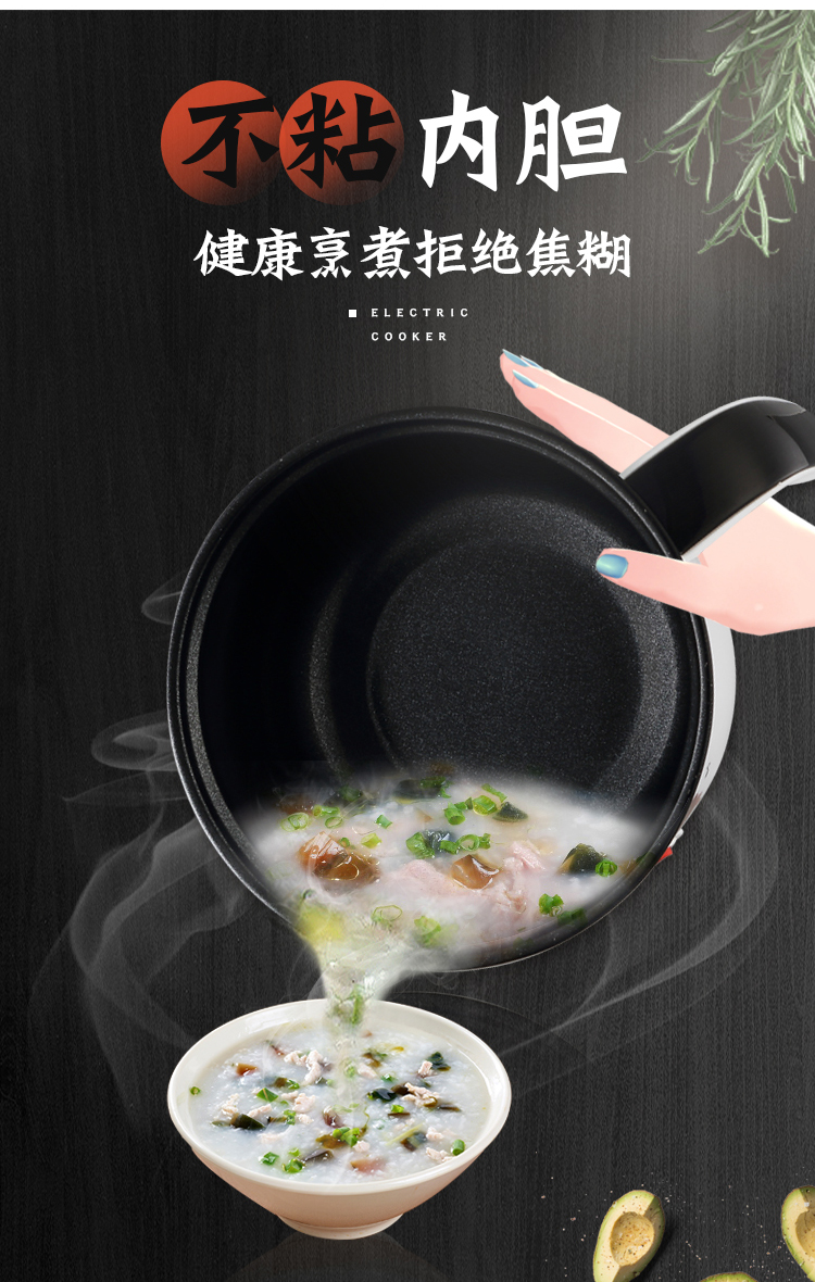nồi điện nấu mì Cách nhiệt thông minh hấp trứng luộc trứng máy tự động tắt nguồn sinh viên ký túc xá nấu cháo nấu ăn nấu ăn ký túc xá nồi - Nồi trứng nồi lẩu mini 2 người