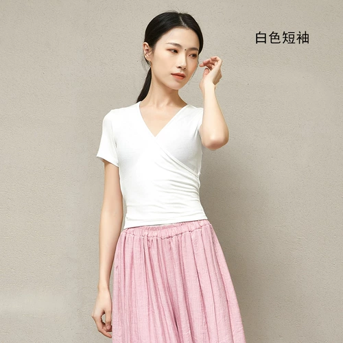 Одежда для современного танца, женская взрослая с длинными рукавами и V-образным вырезом, Латинский танец, балет, практика классического танца, лучший учитель, искусство, тест, новый стиль