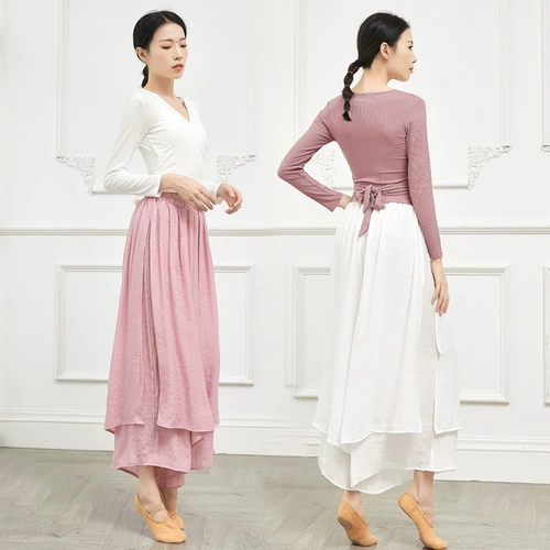 Одежда для современного танца, женская взрослая с длинными рукавами и V-образным вырезом, Латинский танец, балет, практика классического танца, лучший учитель, искусство, тест, новый стиль