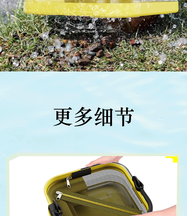 товар из китая 新型钓鱼打水桶可折叠透明装鱼桶路亚野钓专用多功能鱼护桶活鱼桶 Giant fin King