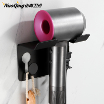 Application of Dyson hair dryer bracket free of punching hanging rack toilet shelving bathroom with discharge blow rack