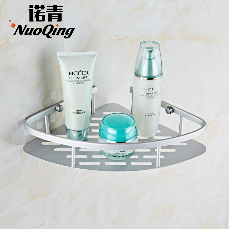 Bathroom Shelve Space Aluminum Single Layer Corner Rack Makeup room Tripod Containing shelf wall-mounted shelf