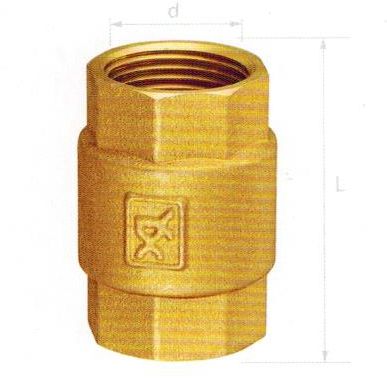 Yongdsen letter 410 brass vertical check valve backstop valve backstop valve DN15 DN20 DN25 DN25