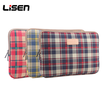 Fashion plaid notebook liner bag 12 13 3 14 15 6 inch tablet bag men and women Dell Lingyue