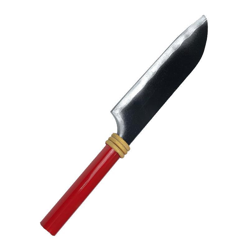 Earthbound Teenage Flower Boy Hanako-Kun Cosplay Prop Costume Black and White Staff Small Knife Seal Stamp Teak Wood Pusui