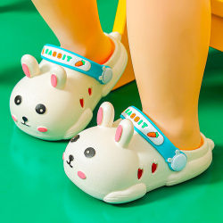 Children's slippers Female summer cute summer super soft learning soft bottom, soft bottom, middle and young children's hole shoes, summer cute boy sandals
