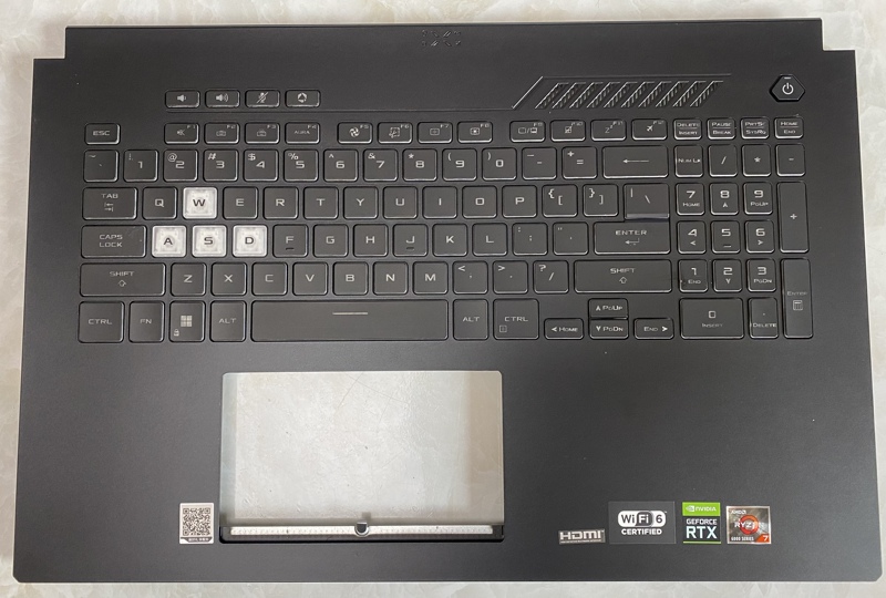 Asus Tuf Gaming Tianxuan 3/4Puls Fa707 Fx707 F17 Keyboard with Integrated C Shell 17inch