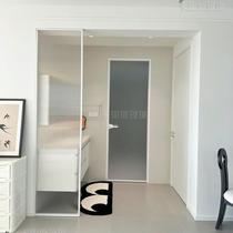 Changhong tempered glass bathroom partition living room semi-dry and wet separation modern screen bathroom customization