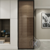 Customized tempered wired glass screen partition entrance hall modern simple light luxury art glass screen partition