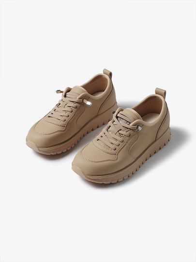 Genuine leather soft sole soft surface casual shoes for women, versatile flat soles, comfortable walking and traveling, 2026 spring and autumn new Forrest Gump shoes