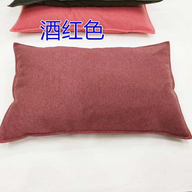 Chống thấm nước và chống mite chống nước dầu rắn màu đơn giản gối có thể giặt khách sạn gối cao su bảo vệ gối goi chu u