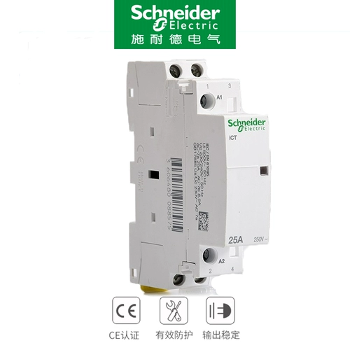 Контактор AC Schneider AC ICT 1P/2P/3P/4P NO 16A/25A/40A/63A Стандартное использование домохозяйства