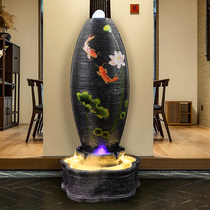 Fake Mountain Flowing Water Raw Wealth Swing Piece Company Office Living Room Floor Hospitality Fountain Waterscape Decoration Opening Gift