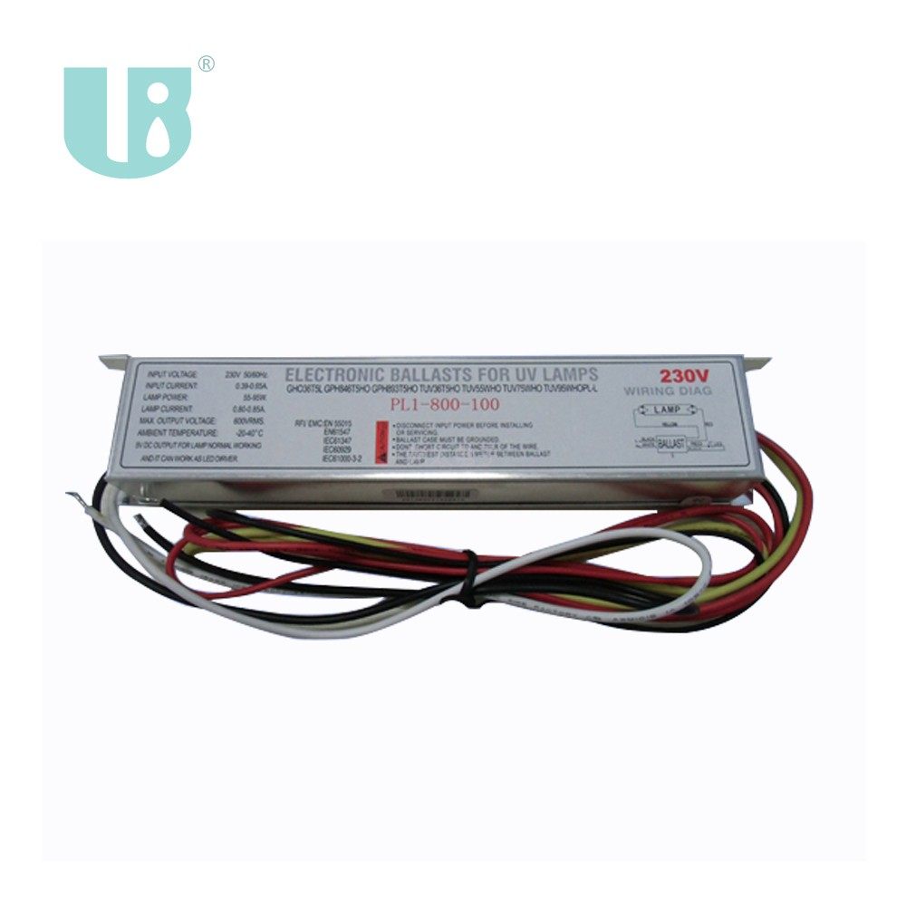 Lightbest牌PL1-800-100电子镇流器35-95W紫外灯用AC交流电有FCC