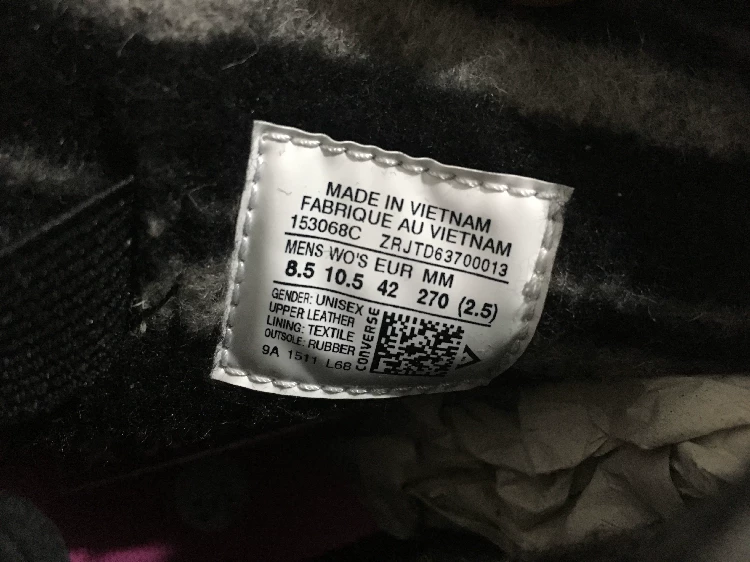 Кеды Converse из кожаного материала ограниченная серия Samsung стандарт CTAS 1970s Creeper 153068c tiger flutter