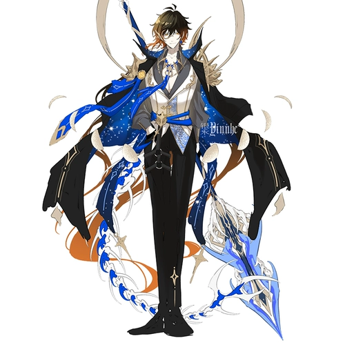 喵屋小铺 Оригинальный God Cose Drovative Fanci Yuanli Cosplay Game Game Anime Clothing Полный набор модной одежды мужчины