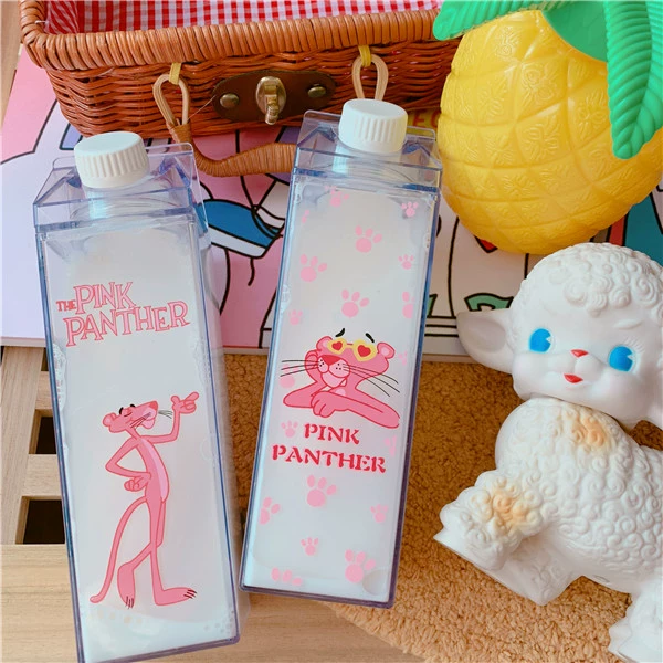 Hàn Quốc sáng tạo hộp sữa hình cốc cốc tay phim hoạt hình kỳ lân cô gái trái tim dễ thương cầm tay cốc sinh viên - Tách