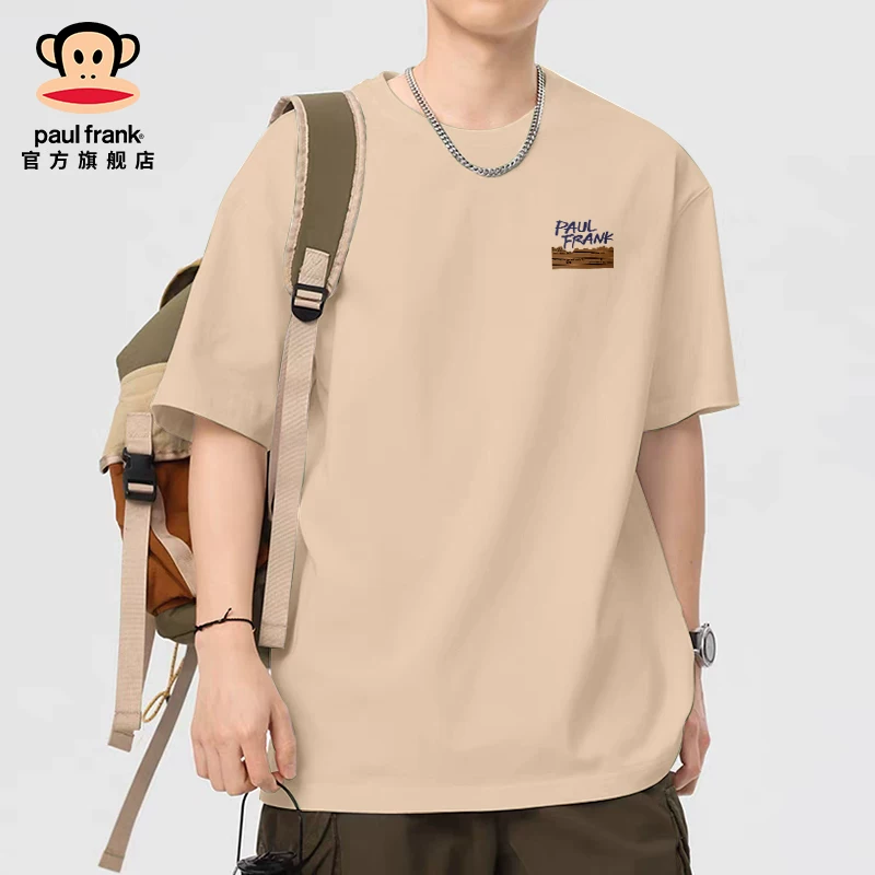 Поль Фрек/ Летняя хлопковая футболка с короткими рукавами, oversize