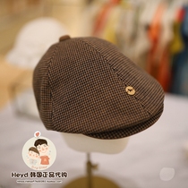 Direct mail ETTOI Korea Little Pegasus childrens clothing 2022 autumn and winter brown childrens boss hat 576804