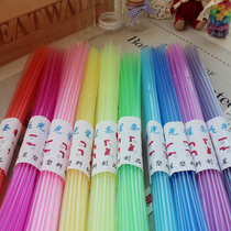 Folding Star straw Wishing Star Lucky Star Transparent Plastic tube Luminous Star Tube