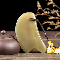 Vietnam imported thickened white buffalo horn scraping board facial body universal beauty film massage stick