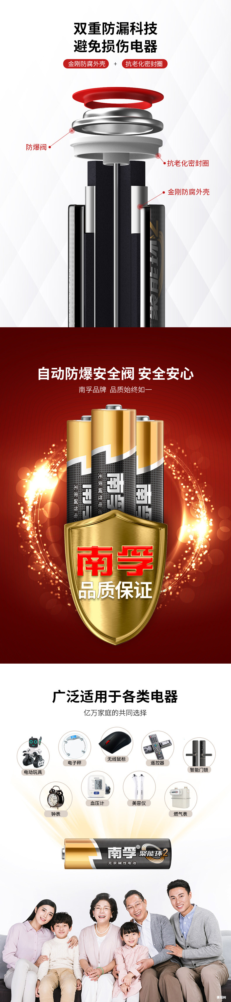 南孚 聚能环2代 5号/7号碱性电池 20节 图4